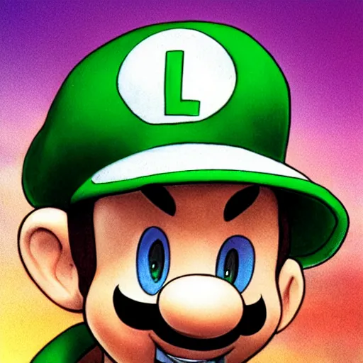 Image similar to An Italian plumber named Luigi, green hat, portrait, artgerm JSC, J. Scott Campbell,