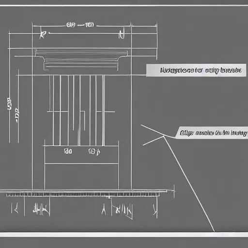 Image similar to hatred as a technical drawing