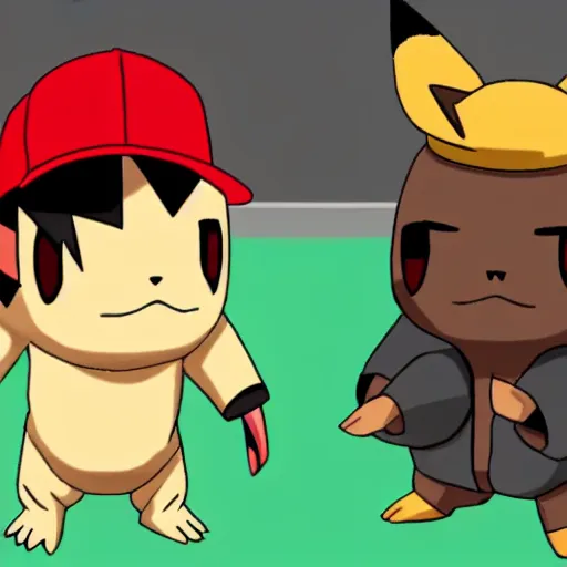 Image similar to kanye west in a pokemon battle