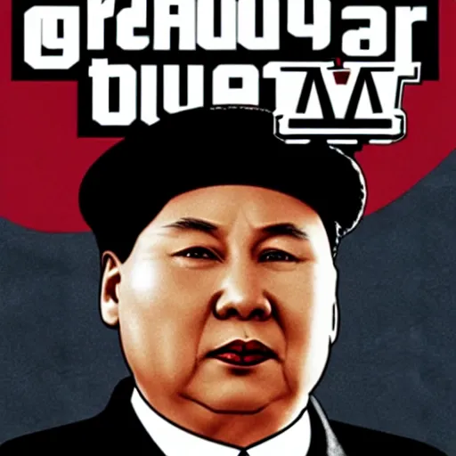 Image similar to Chairman Mao on the cover of the Grand Theft Auto