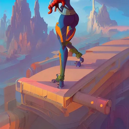 Image similar to hero world futurama, behance hd by jesper ejsing, by rhads, makoto shinkai and lois van baarle, ilya kuvshinov, rossdraws global illumination