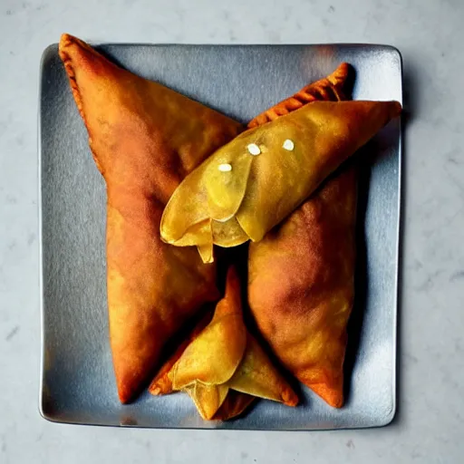 Image similar to 8k Samosa in the shape of a football