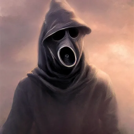 Image similar to medieval plague doctor under the cloudy sky apocalyptic deviant art dark art highly detailed artem demura