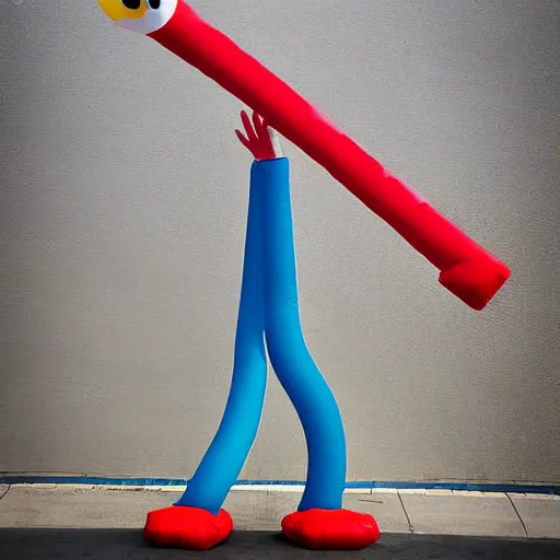 Prompt: wacky waving inflatable arm flailing tube man, photograph