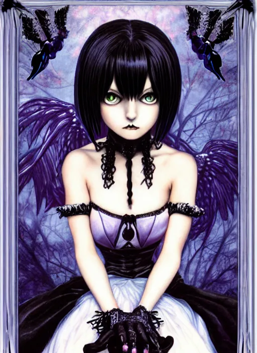 Image similar to ( ( gothic # ) ) princess portrait *. *. by battle angel alita * *, rene lalique, highly detailded, ( ( misa amane # ) )