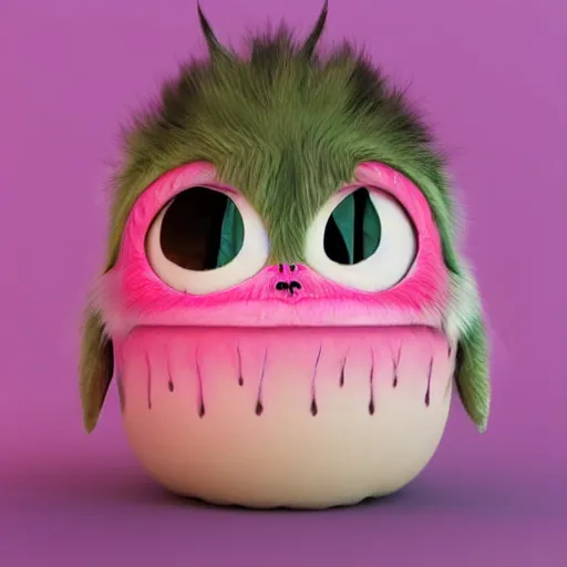 Prompt: cute pink pastele fluffy spuder with huge eyes inside the bottle, digital illustration, cartoon creature, vivid color, soft light, nice, cute, beautiful, masterpiece, tranding on artstation, very detailed, 3 d render