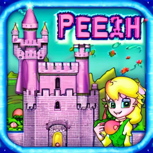 Image similar to peach's castle fever dream