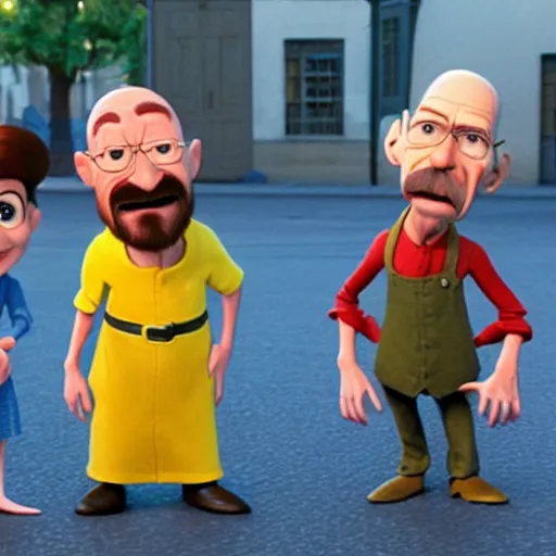 Prompt: Walter White in Pixar's ratatouille