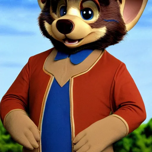 Prompt: talespin, live action