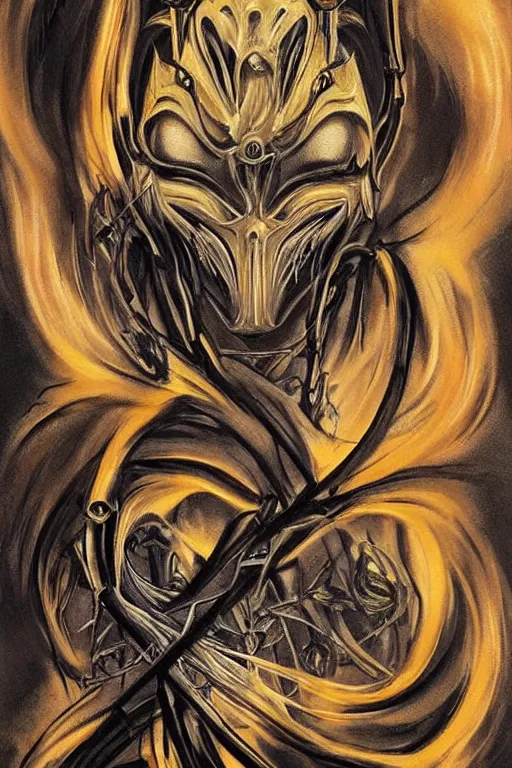 Prompt: Pikachu as painting of majestic chromatic biomechanical anatomical hybrid beautiful ethereal symmetrical neutral black metal corpsepaint mask closeup face tattoo pattern golden ratio concept, Neo-Gothic concept, infinity glyph waves, intricate artwork masterpiece, very coherent artwork, cinematic, full frontal facial features by Artgerm, art by H.R. Giger, Joseph Michael Linsner, Zdizslaw Beksinski, Johnatan Wayshak, Moebius, Ayami Kojima, very anatomically coherent artwork, trending on cgsociety, ultra high quality model, production quality cinema model, high detail chromatic ink outline, octane render, unreal engine 8k, hyper realism, high detail, octane render, unreal engine, 8k, High contrast