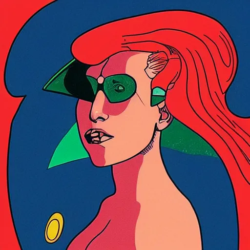 Image similar to “ lady gaga retro minimalist portrait by jean giraud, moebius starwatcher comic, minimalistic background, 8 k ”