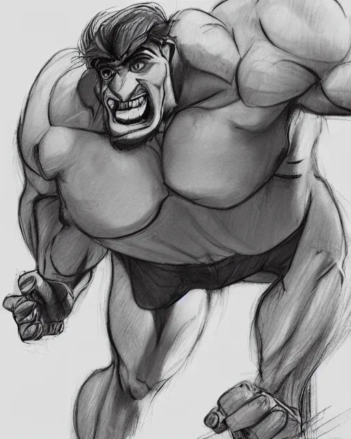 Prompt: a man turning into a beast, sketch by glen keane, black and white illustration by glen keane, concept art, artstation, disney 1 9 9 0
