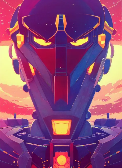 Prompt: prompt! dream symmetry!! stunning portrait of gundam barbatos!! by victo ngai, kilian eng vibrant colours, dynamic lighting, digital art, winning award masterpiece, fantastically beautiful, illustration, aesthetically inspired by beksinski and dan mumford, trending on artstation, art by greg rutkowski, 8 k