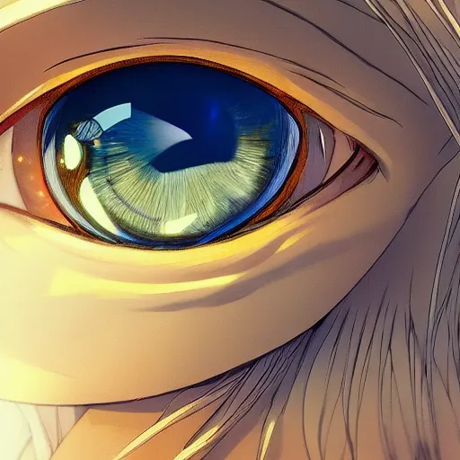 Image similar to a beautiful girl's eyes, vast stars are hidden in the eyes, 8 k, stunning, dream, highly detailed, super macro, surrealist, close - up view, makoto shinkai