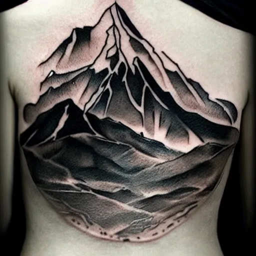 Image similar to realistic tattoo sketch of a lionel messi face double exposure mountain scenery, in the style of matteo pasqualin, amazing detail, sharp, faded