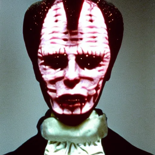 Prompt: Christopher walken as pinhead from Hellraiser,