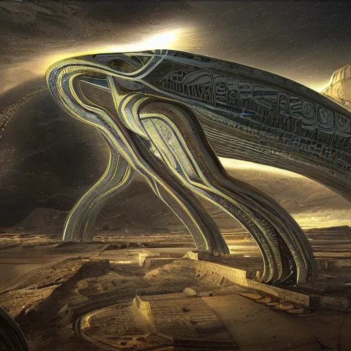 Prompt: a scene of a beautiful intricate epic futuristic hyper detailed cyber sphynx of egypt, cinematic lighting