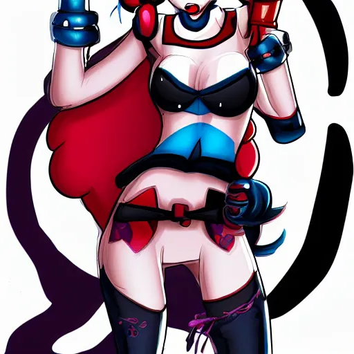 Prompt: harley quinn, fanart,