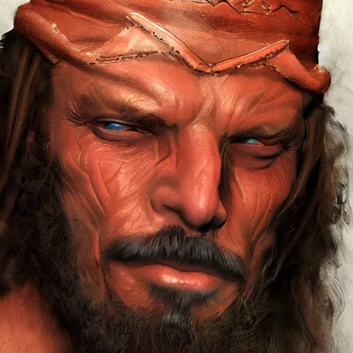 Image similar to marcho man randy savage portrait, matte fantasy painting, deviantart artstation