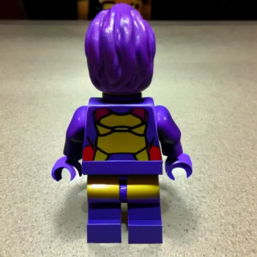 Image similar to Thanos as a lego figure