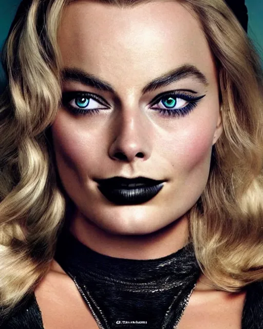 Prompt: portrait of margot robbie with a cat woman costume, full body shot, highly detailed, beautiful eyes, beautiful face, detailed face, cinematic, digital art, sharp