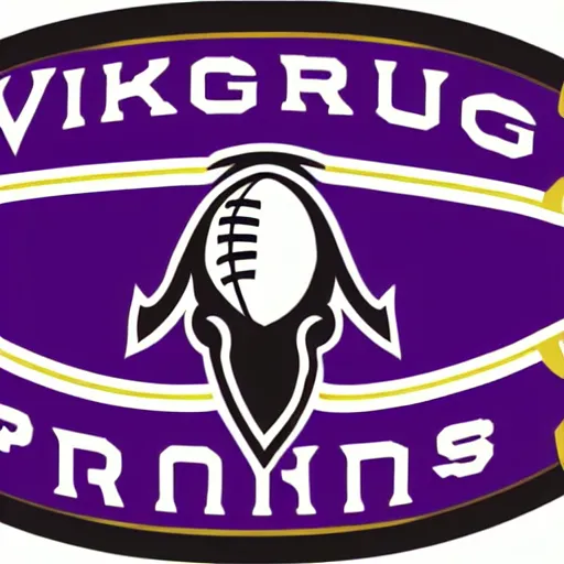 Prompt: nfl logo detailed vector viking