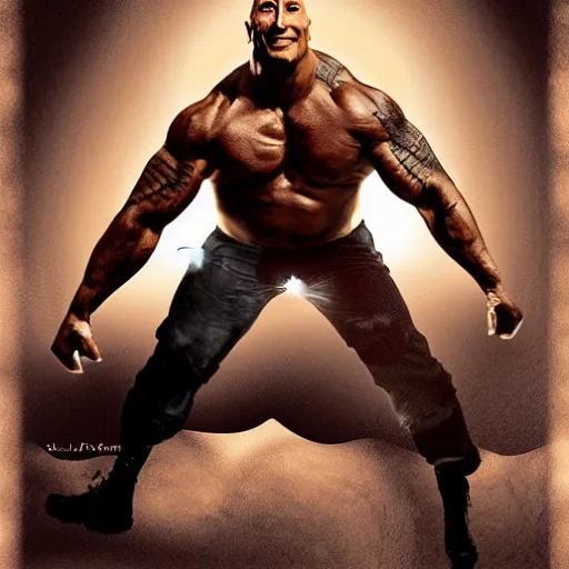 Image similar to dwayne the rock johnson by rj palmer