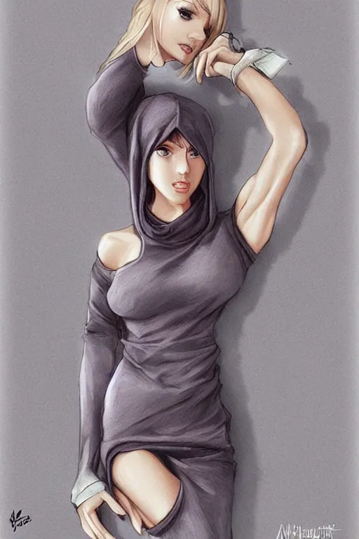 Image similar to virgin killer sweater, by artgerm, WLOP