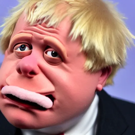 Image similar to boris johnson as a muppet