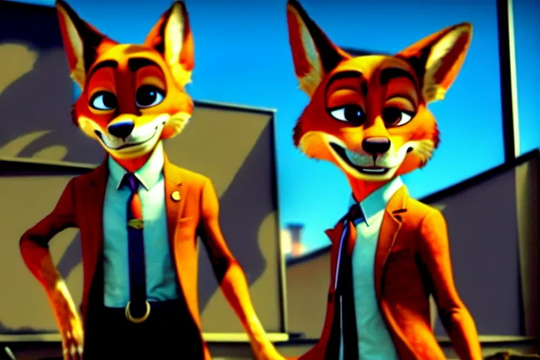 prompthunt: max payne 4 set in zootopia