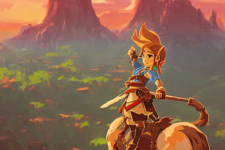 Artist Imagines BREATH OF THE WILD 2 with Art in LINK'S AWAKENING Style —  GeekTyrant