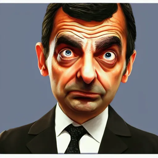 Prompt: Mr Bean in GTA V, Cover art by Stephen Bliss, Boxart, loading screen