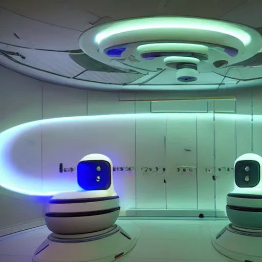 Image similar to cybernetic healing pods, diverse humans in healing pods, humans in healing pods, from the side, floating bodies, wide wide angle, vivid, elaborate, highly detailed, beautiful lighting