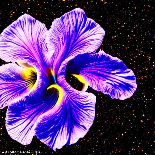 Image similar to Liminal space in outer space, iris macro photography!!!!!