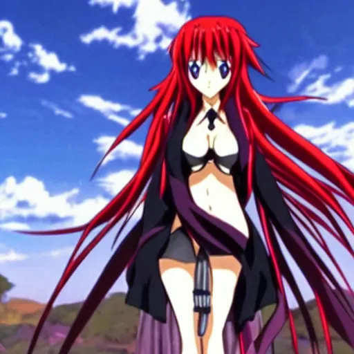 Prompt: a screenshot of rias from high school dxd