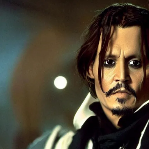 Prompt: johnny depp in star wars