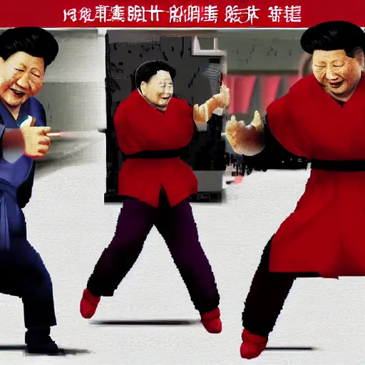 Image similar to xi jinping in mortal combat