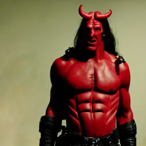 Image similar to twizzler hellboy, movie still