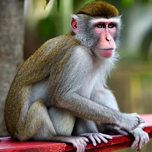 Prompt: macaque shakes the board the board the board the board