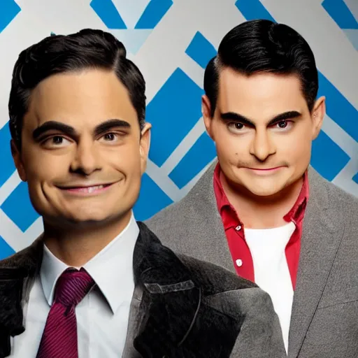 Image similar to ben shapiro competing on ru paul's drag race