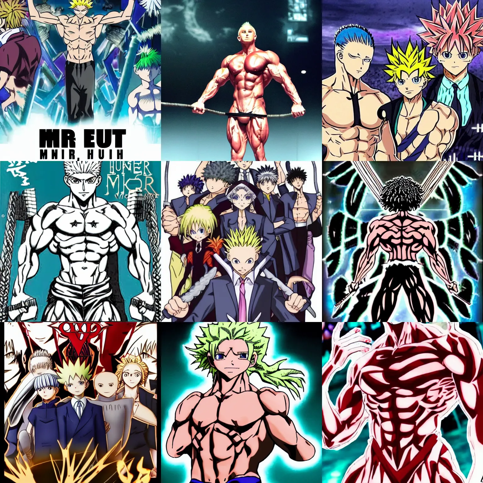 Prompt: Uvogin Hunter x Hunter Mr Olympia