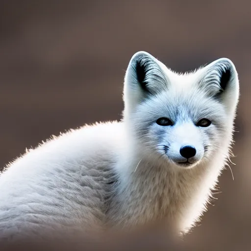 Image similar to beautiful arctic fox, XF IQ4, 150MP, 50mm, f/1.4, ISO 200, 1/160s, natural light, Adobe Photoshop, Adobe Lightroom, DxO Photolab, Corel PaintShop Pro, symmetrical balance, depth layering, Sense of Depth, AI enhanced