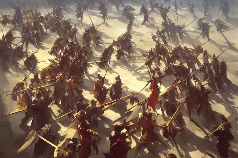 Image similar to greg manchess painting of a pile of swords in the middle of an arena, profile picture, organic painting, sunny day, matte painting, bold shapes, hard edges, street art, trending on artstation, by huang guangjian, gil elvgren, ruan jia, randy vargas, greg rutkowski