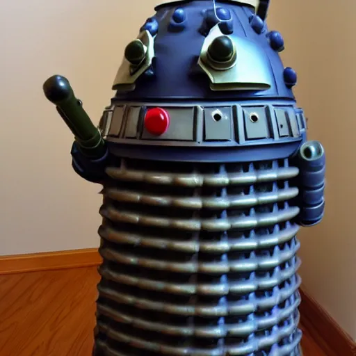 Image similar to dalek painted like a zaku ii