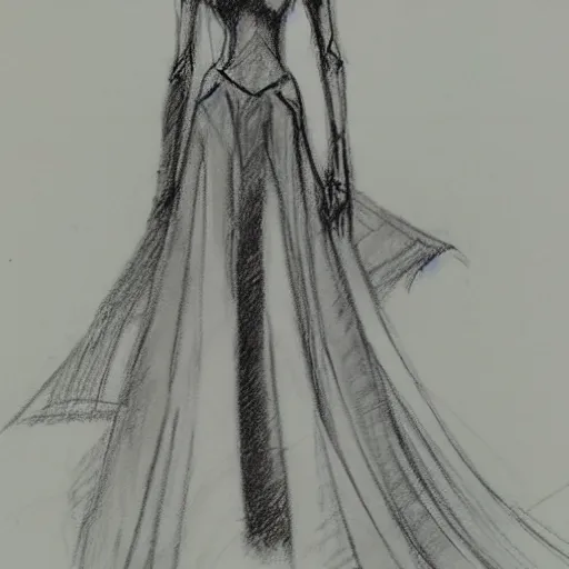 Image similar to milt kahl sketch of victoria justice as princess padme from star wars episode 3