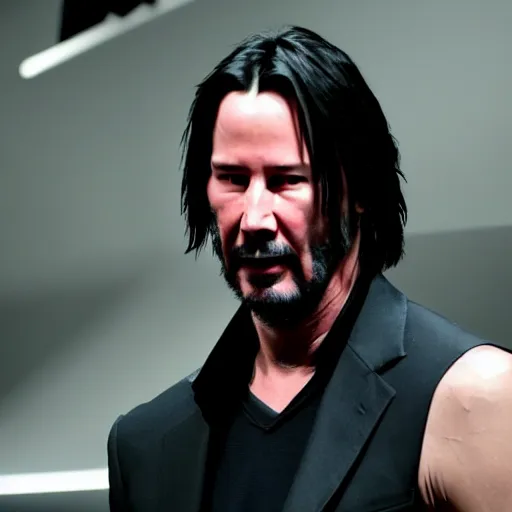 Prompt: Keanu Reeves expressing his disappointment over how bad Cyberpunk 2077 was