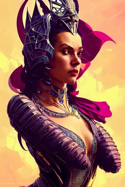 Image similar to ! dream gta 5 killer queen profile picture by greg rutkowski, dynamic pose, intricate, futuristic, fantasy, elegant, by stanley artgerm lau, greg rutkowski, thomas kindkade, alphonse mucha, loish, norman rockwell, fantasy lut, asymmetric, long hair, retro computer graphics, video game, fluid lines,