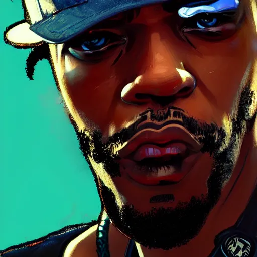 Prompt: Jaydayoungan the rapper as GTA character inspired album cover, R&B, closeup, D&D, intricate, elegant, highly detailed, digital painting, artstation, concept art, matte, sharp focus, illustration, art by Artgerm and Greg Rutkowski and Alphonse Mucha