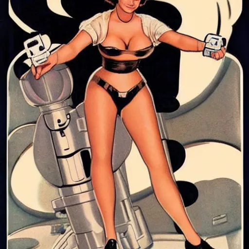 Image similar to princess leia pin up