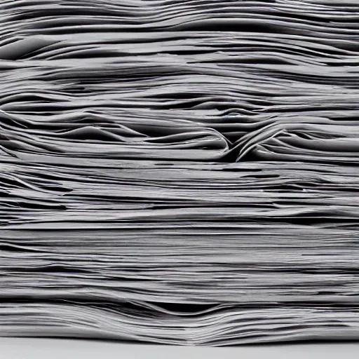 Prompt: 3 0 mm photograph of reams of paper stacked on top of each other